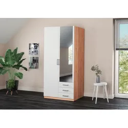 priess Kleiderschrank »Amsterdam«, mit oder ohne LED-Beleuchtung priess Artisan Eiche/Weiß