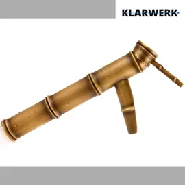 klarwerk YURI Wasserfall Wasserhahn Messing Gold