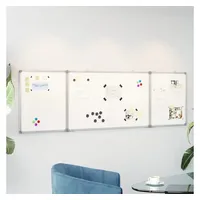 VidaXL Magnetisches Whiteboard Klappbar 200x60x1,7 cm Aluminium