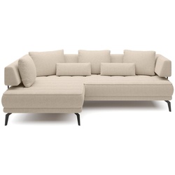 Ecksofa Giotto Stoff Beige