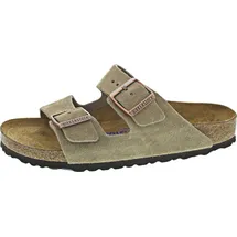 Birkenstock Arizona Weichbettung Veloursleder schmal taupe 45