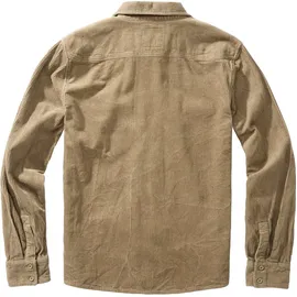 Brandit Textil Corduroy Classic Langarmhemd Camel 4XL