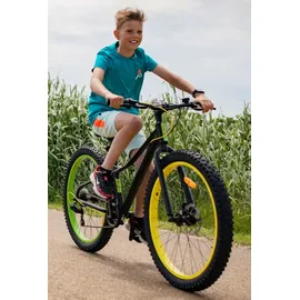 Volare Gradient Kinderfahrrad - Jungen - 24 Zoll - Schwarz Grün Gelb - 7 Gang- Prime Collection