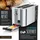 Arendo Langschlitz-Toaster Silber