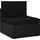 vidaXL Polyrattan Loungesofa 4-tlg. schwarz inkl. Kissen 3067132