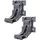 Mendler 2er-Set Wandhalterung für Markise T122, T123, Wandkonsole Wandmontage Adapter ~ grau