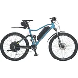 Prophete E-Bike »Graveler«, 9 Gang, Shimano, Alivio, Heckmotor 250 W, Pedelec, Elektrofahrrad für Damen u. Herren, MTB blau