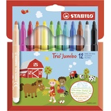 Stabilo Trio Jumbo sortiert, 12er-Set (380/12)