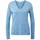 Tom Tailor Front Logo Coin Pullover Mit V-ausschnitt Sea Blue Melange M