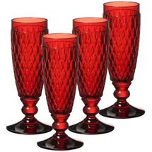 Villeroy & Boch Boston Coloured Sektgläser 4er Set Rot