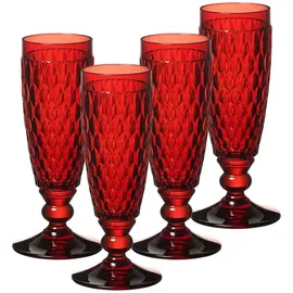 Villeroy & Boch Boston Coloured Sektgläser 4er Set Rot