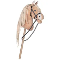 HKM Steckenpferd für Kinder, Hobby Horse mit Trense – hellbraun,