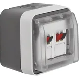 Berker Lautsprecherdose Stereo lichtgrau 11963515