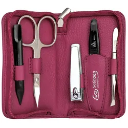 ERBE Siena Maniküre Set Reißverschluss, pink, 5-tlg. Etui Pink 