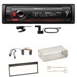 Pioneer MVH-S420DAB Bluetooth USB DAB+ Autoradio Einbauset für Skoda Fabia 6Y