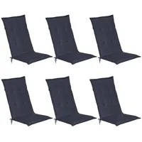 Beautissu Loft HL 120x50x6cm Dunkelblau
