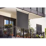 empasa Klemmmarkise Seiten-Klemmmarkise / Außenrollo Privacy Screen grau 150 cm x 270 cm