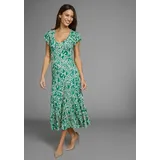 LAURA SCOTT Sommerkleid mit Alloverdruck Grün/Sand 36