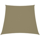 vidaXL Sonnensegel Oxford-Gewebe Trapezförmig 3/5x4 m Beige