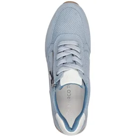 Marco Tozzi Damen Sneaker flach mit Reißverschluss Vegan, Blau (Polar Comb), 39 EU