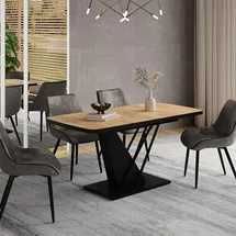 Vicco Fenaro 120 x 77,4 x 80 cm Eiche/Schwarz