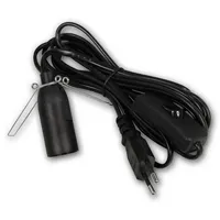 McPower Euro-Netzkabel mit Schnurschalter Lampenfassung