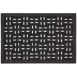 Fußmatte Karo in Schwarz ca. 40x60cm