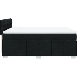 vidaXL Boxspringbett 140 x 200 cm Schwarz