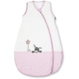 Sommerschlafsack Emmi Girl weiß-rosa / Esel, 70