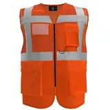 korntex Warnweste Multifunkitons-Warnweste Mesh Multifunction Vest 6XL