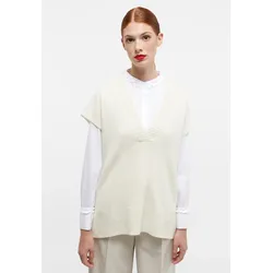 Pullunder ETERNA, Damen, Gr. L, weiß (off, weiß), 30% Kaschmir, 70% Wolle (Merino), klassisch, normal, Pullover