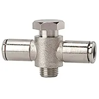 Riegler T-Steckverschraubung »metallica«, drehbar, G 1/4 a., Schlauch- Ø6