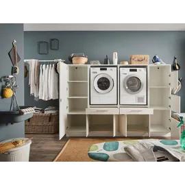 laundreezy Laundreezy, weiß, Holzwerkstoff, 2 Schubladen, 235x162x67.5 cm