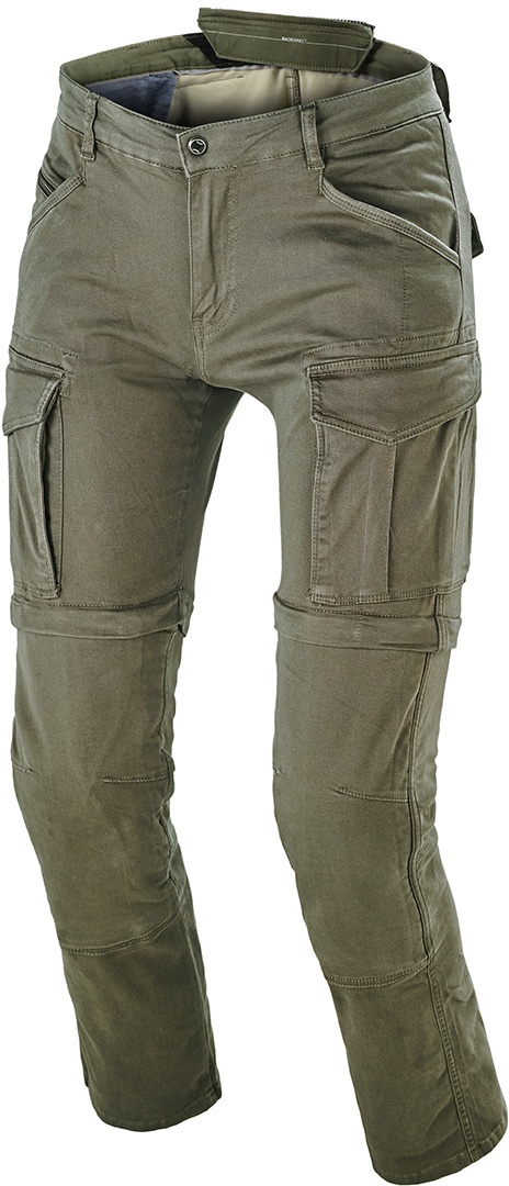 Macna Arrival Motorrad Textilhose, grün, Größe 30 für Männer