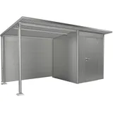 Biohort Rückwand für Seitendach Gr. L Silber-Metallic