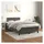 vidaXL Boxspringbett 120 x 200 cm Dunkelgrau