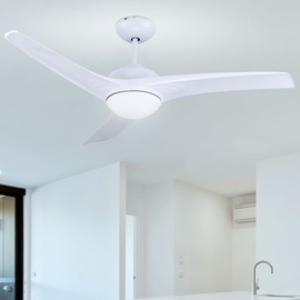 V-Tac 132 cm Deckenventilator weiß inkl. Fernbedienung