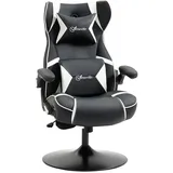 Vinsetto Gaming Stuhl mit Wippfunktion mit Lautsprecher