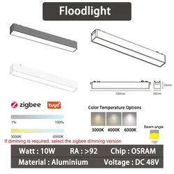 6mm intelligente magnetische Zigbee-Reflektorlichter Schwarz Standard 10W
