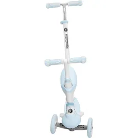 HyperMotion 5in1, Kinderroller mit Schiebefunktion und Gummirädern, Blau - Blau