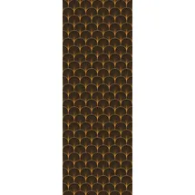 Queence Vinyltapete Hemke, glatt, bedruckt, abstrakt, Farbverlauf, gemustert, 90x250cm, selbstklebend, kinderleichte Anbringung, Sticker goldfarben