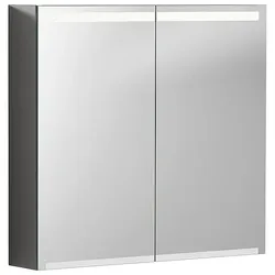 Spiegelschrank Geberit Option mit LED-Beleuchtung, 2 Türen, 750 x 700 x 150 mm - 500205001