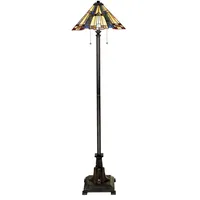 Elstead Lighting Inglenook, Tiffany-Stil, Bronze H 157,5 cm