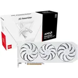 PowerColor Hellhound Spectral White Radeon RX 9070 XT, 16GB GDDR6, HDMI, 3x DP (RX9070XT 16G-L/OC/WHITE)