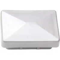 Ersatz-Pfostenkappen Kunststoff 60 x 40 mm Silber