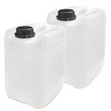 plasteo® 2X 5 Liter Getränke- und Wasserkanister DIN 45 | Lebensmittelecht BPA frei | Gastronomie Gewerbe Camping Wohnwagen | Robuste Qualität