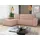 Sofnet Eckcouch Cord 2-Sitzer Rosa