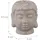 Relaxdays Buddha Teelichthalter Grau