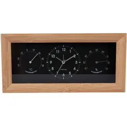 Bambus Wecker, analog, schwarz - Karlsson Modell: KA5925BK