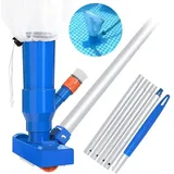 Crediri Poolsauger, Mini-Jet-Staubsauger für Pools, Poolreiniger, Reinigungsset für oberirdische Pools, tragbare Pool-Staubsauger-Werkzeuge für